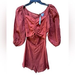 NWT ASOS Burnt Orange Shorts Romper